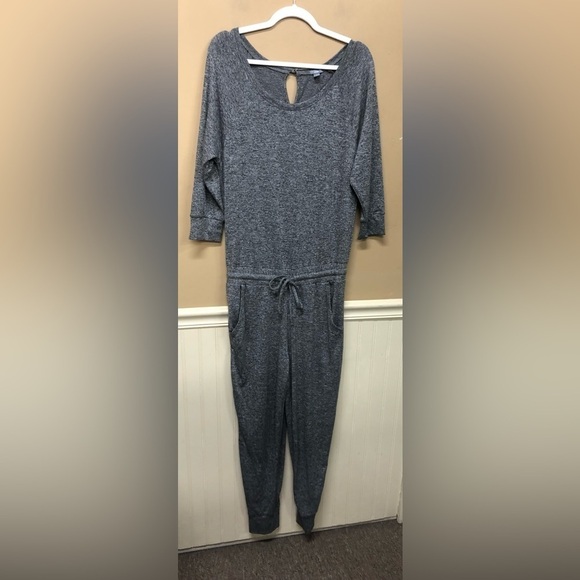 aerie Pants - Aerie Women's Long Sleeve One Piece Soft Stretch Jumpsuit Size M Gray NWT